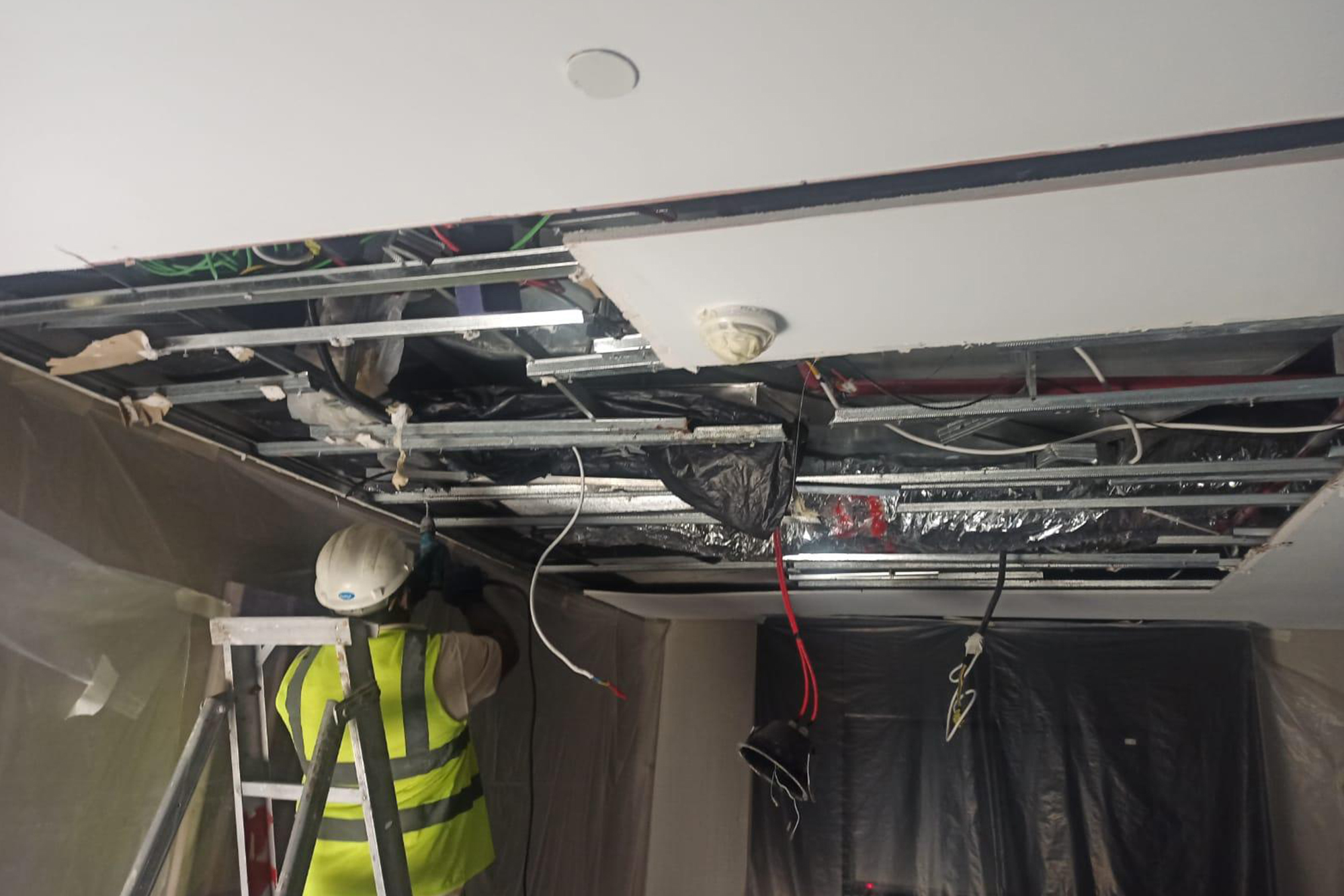 FAB ceiling before